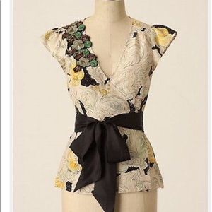 Anthropologie Odille Silk Blouse